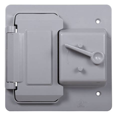 2-gang rectangle plastic weatherproof electrical box cover|two gang waterproof outlet cover.